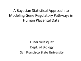 Bayesian Networks for Genome Expression: A Bayesian