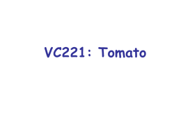 Tomato slides - Department of Plant Sciences