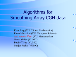 Array CGH Analysis