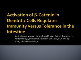 Activation of β-Catenin in Dendritic Cells Regulates