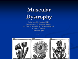 Muscular Dystrophy - Muayad Kadhim's WebSite