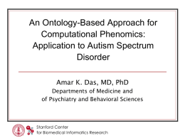 Dynamic Cataloging of the Autism Phenome: Using Structured