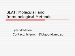 Molecular and Immunological Methods