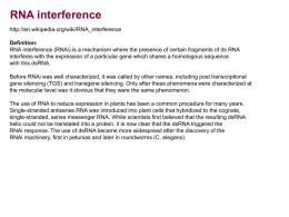 RNA interference - genemol de Jean