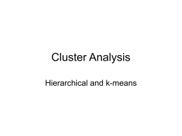 Cluster Analysis - Bilkent University