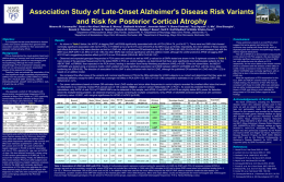 Association Study of Late-Onset Alzheimer's Disease Risk