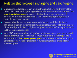 Relation between mutagens and carcinogens