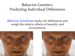 AP Psychology_Genetics