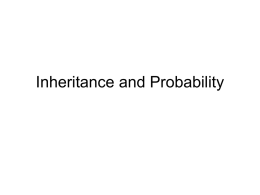 Inheritance and Probability - Marengo Community High