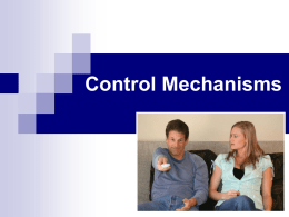 Control Mechanisms - Earl Haig Secondary School