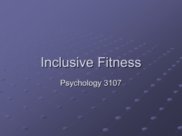Inclusive Fitness