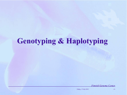 High-throughput genotyping