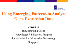 Classification, subtype discovery, and prediction of