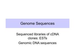 Genome Sequences - Pennsylvania State University