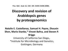 Discovery and revision of Arabidopsis genes by