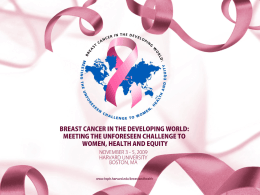 Breast Cancer Research in the Developing World