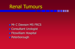 Renal tumours - Urology Information Site