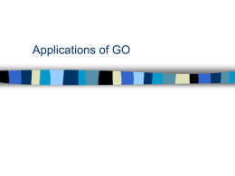 Applications of GO