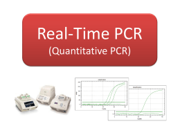 Real-time PCR - University of Ottawa