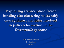 Exploiting transcription factor binding site clustering to