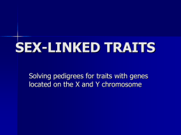 SEX-LINKED TRAITS