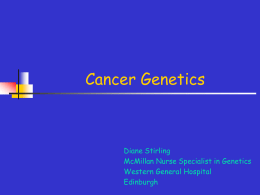 Urology Cancer Genetics