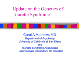 Reporting Status or Progress - Tourette Syndrome Association