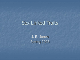 Sex Linked Traits and Pedigrees