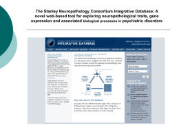 Introduction to The Stanley Neuropathology Consortium