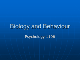 Biology and Behaviour
