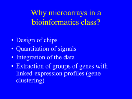Why teach a course in bioinformatics?