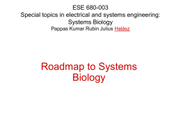 Special topics in electrical and systems engineering