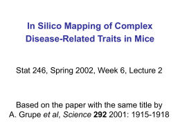 In Silico Mapping of Complex Disease