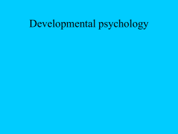 Developmental psychology - Grand Haven Area Public Schools