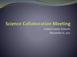 Science Collaboration Meeting