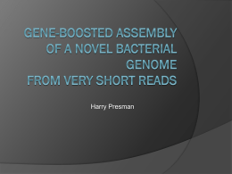 Gene-Boosted Assembly of a Novel Bacterial Genome from