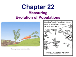 Lecture 041--Measuring Evolutionary Change