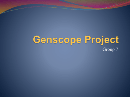 Genscope Project