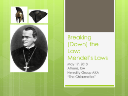 Mendel’s Laws: Breaking the Law
