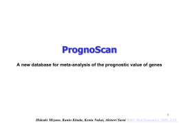 PrognoScan slides