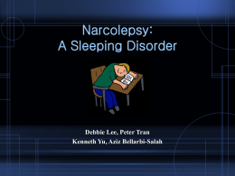 Narcolepsy: A Sleeping Disorder