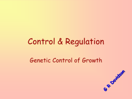 Control & Regulation