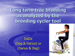 Long term trTree breeding as analysed by the breeding