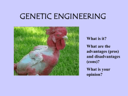 genetic engineering - St Vincent College
