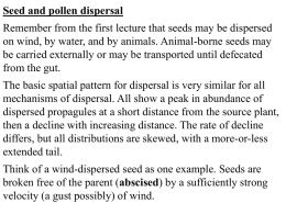 Seed and pollen dispersal