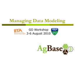 Managing Data Modeling