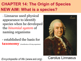 AIM: By what means do reproductive barriers (speciation) arise?