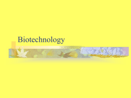 Biotechnology - Glen Rose FFA