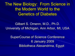 The New Biology: From Science in the Modern World to the Genetics