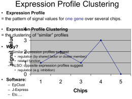 Expression Profile Clustering